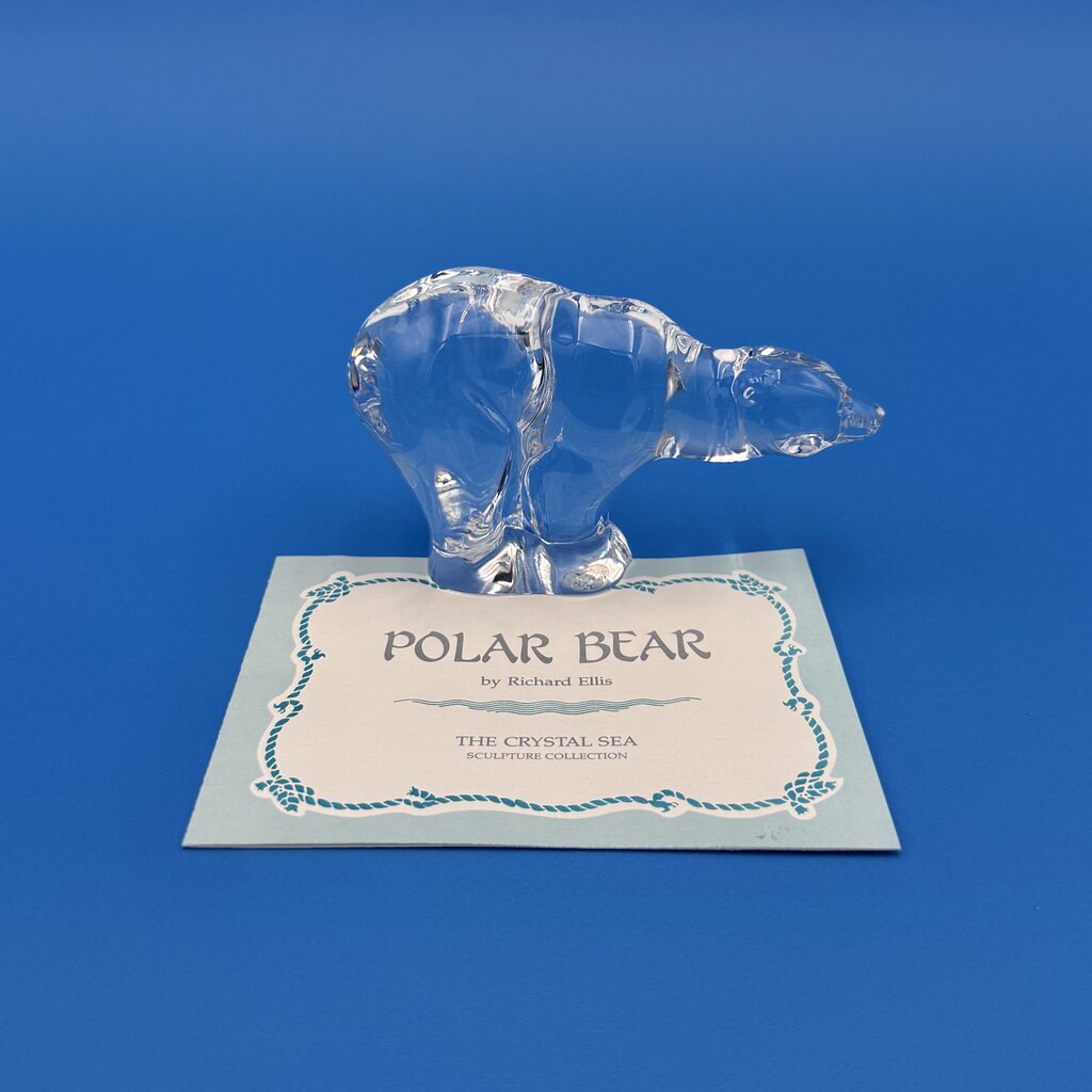 Set Of 5 Franklin Mint Crystal Sea Sculpture Collection By Richard Ellis