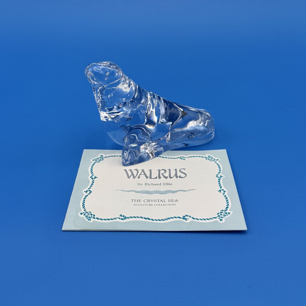Set Of 5 Franklin Mint Crystal Sea Sculpture Collection By Richard Ellis