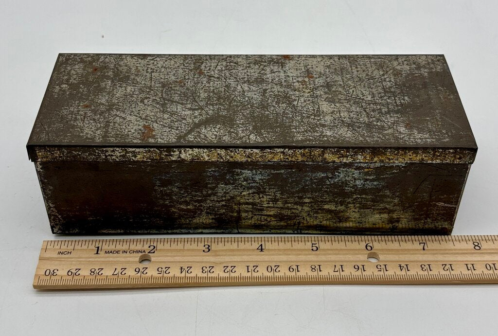 Vtg. Tin Box and 2 Vtg. Tin Match Safes /j