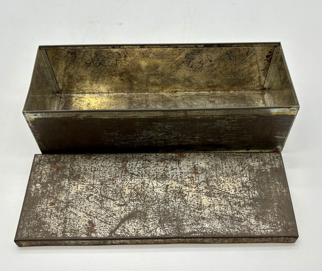 Vtg. Tin Box and 2 Vtg. Tin Match Safes /j