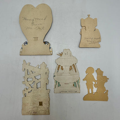 Lot of 13 Antique Valentine’s Day Cards Embossed Die Cut Pop Up /cb