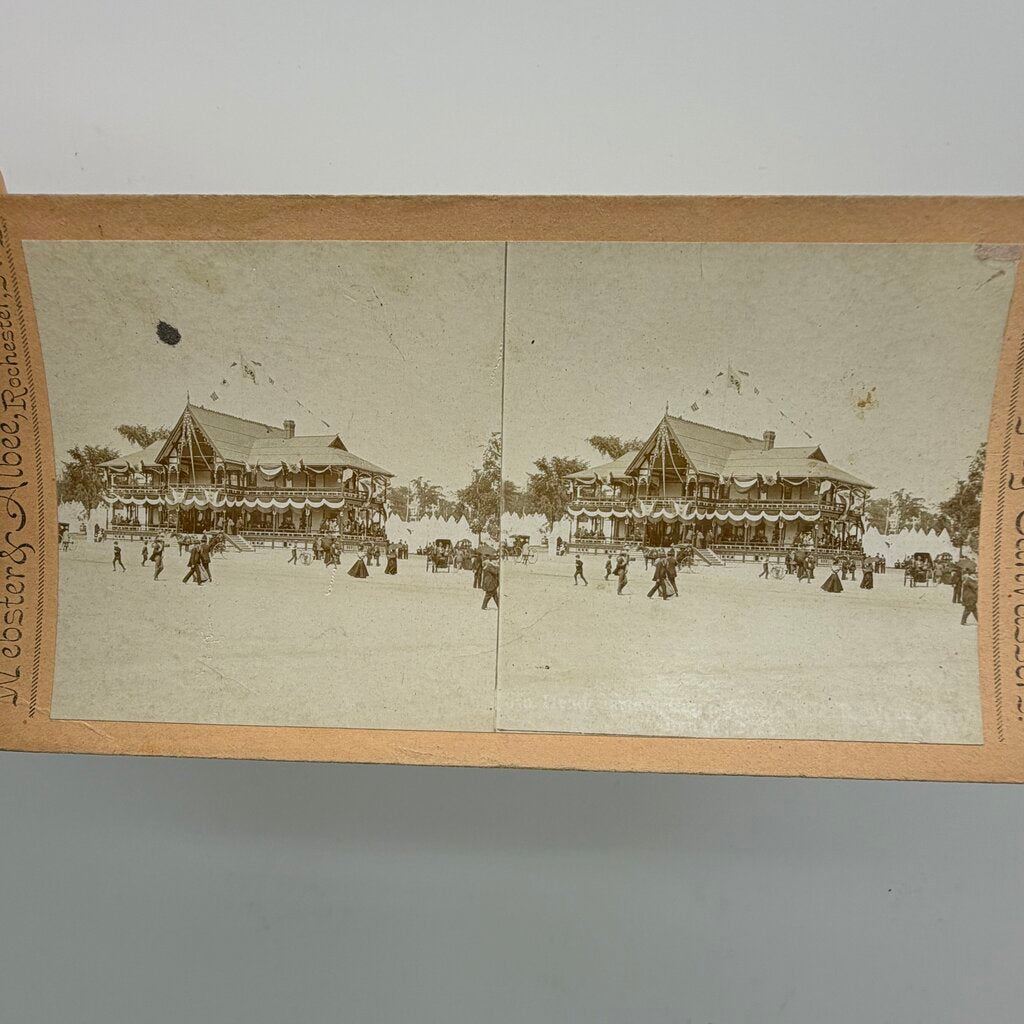 Set Of 38 Antique Stereoview Cards Early 20th Century USA Scenery Real Photos /cb