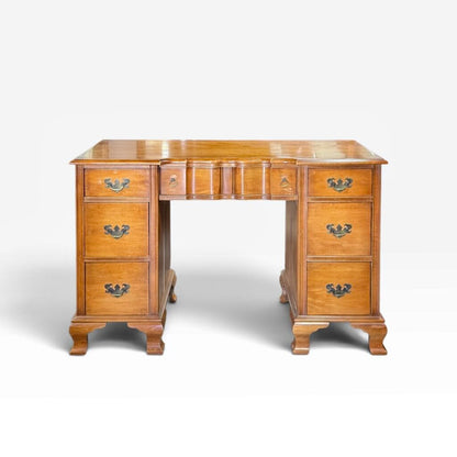 Kling 7 Drawer Maple Desk