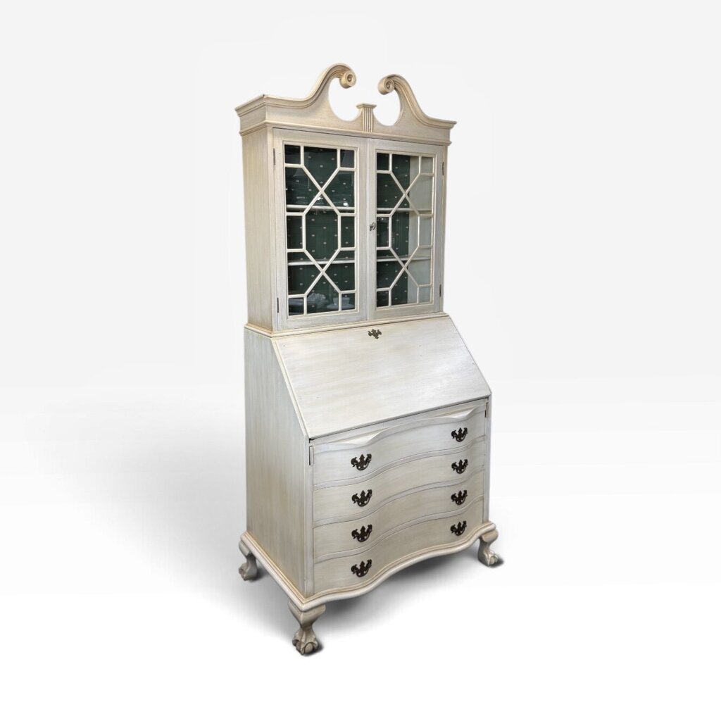 Genuine Mahogany 2 Piece Cream Hutch