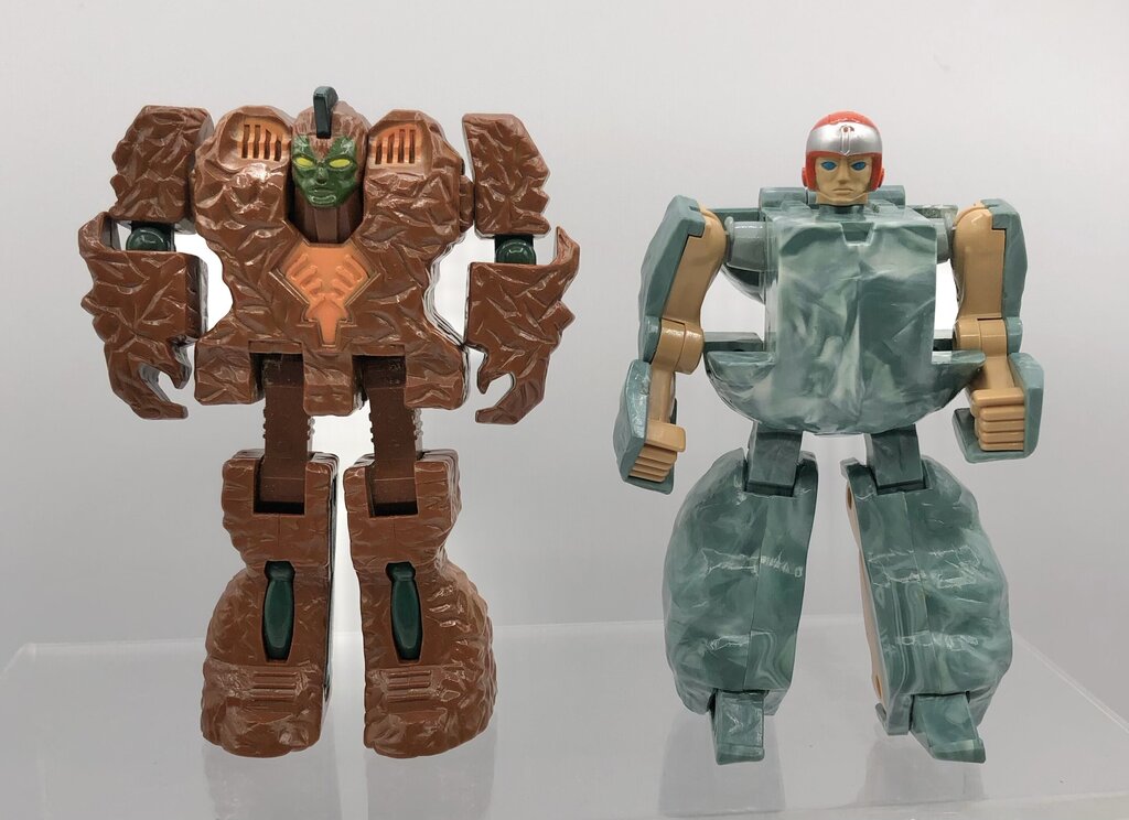 2 Bandai Tonka 1985 GoBots Rock Lords Action Figures /b