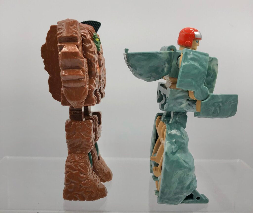 2 Bandai Tonka 1985 GoBots Rock Lords Action Figures /b
