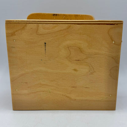Unique Vintage Handmade Child’s Wooden Toy Toaster w/Wood Toast Slices /cb