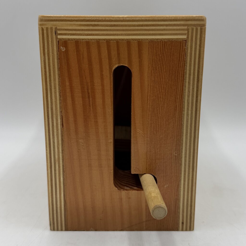 Unique Vintage Handmade Child’s Wooden Toy Toaster w/Wood Toast Slices /cb