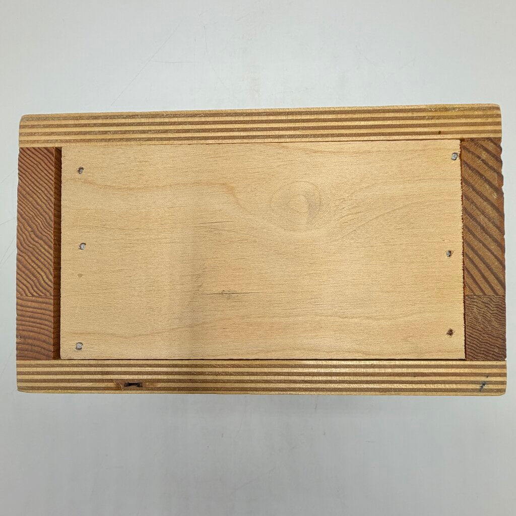 Unique Vintage Handmade Child’s Wooden Toy Toaster w/Wood Toast Slices /cb