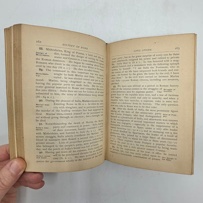 Outlines Of The World’s History Ancient, Medieval, and Modern By William Swinton 1874 Antique Hardcover Book /cb