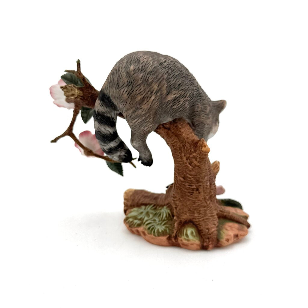 VTG Lenox Twilight Mischief Racoon Porcelain Figurine 1990