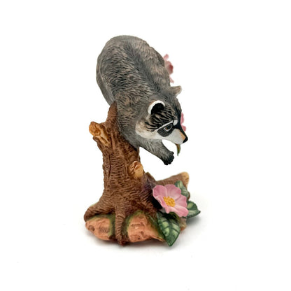 VTG Lenox Twilight Mischief Racoon Porcelain Figurine 1990