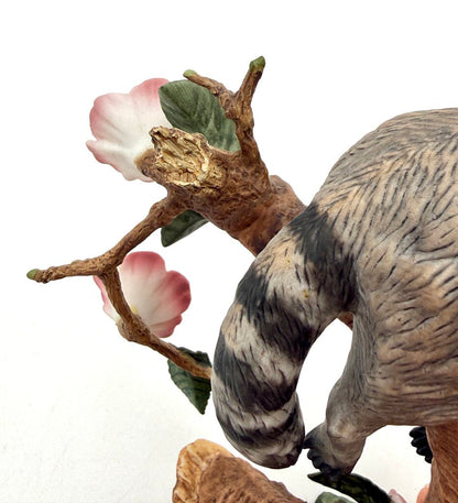 VTG Lenox Twilight Mischief Racoon Porcelain Figurine 1990