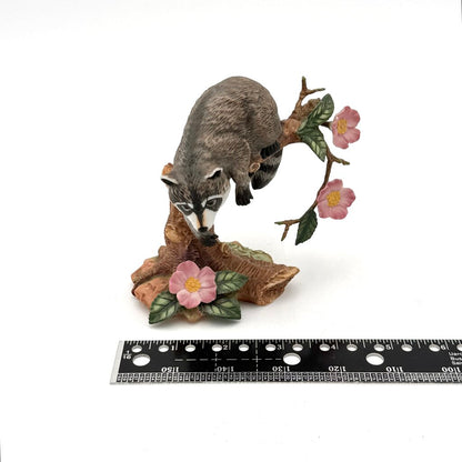 VTG Lenox Twilight Mischief Racoon Porcelain Figurine 1990