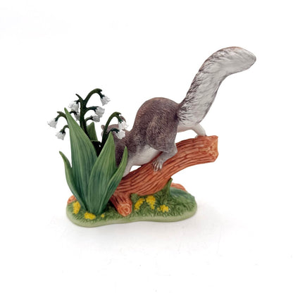 VTG Lenox Friendly Frolic Gray Squirrel Porcelain Figurine 2002