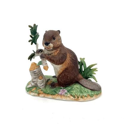 VTG Lenox Woodland Worker American Beaver Porcelain Figurine 1994