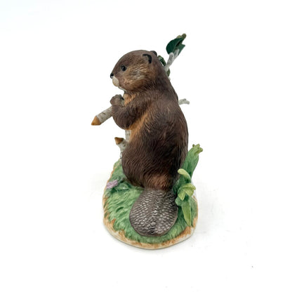 VTG Lenox Woodland Worker American Beaver Porcelain Figurine 1994