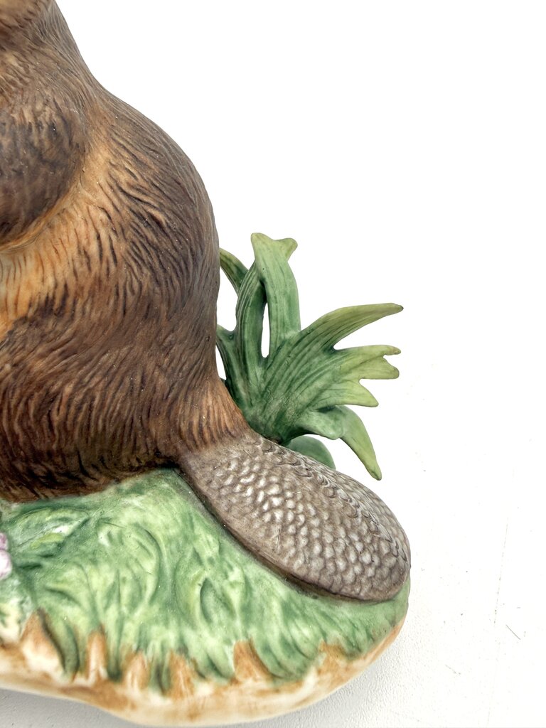 VTG Lenox Woodland Worker American Beaver Porcelain Figurine 1994