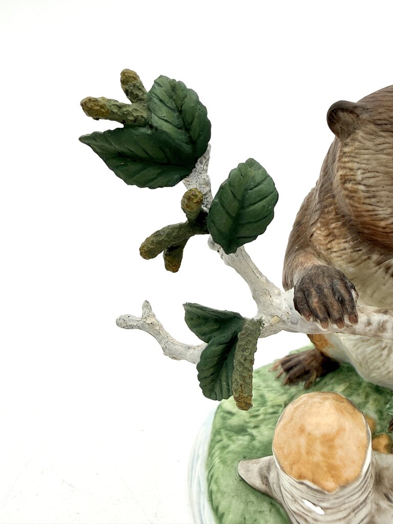 VTG Lenox Woodland Worker American Beaver Porcelain Figurine 1994