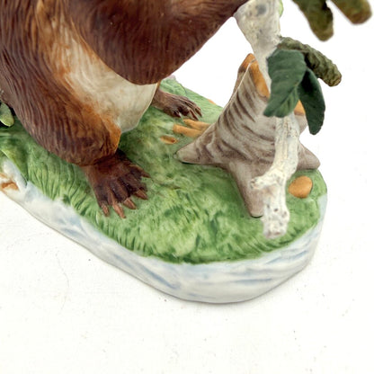 VTG Lenox Woodland Worker American Beaver Porcelain Figurine 1994