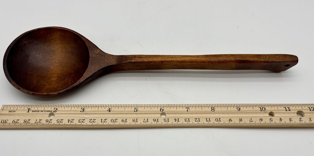 Vtg. Wooden Rolling Pin, Masher, & 2 Spoons /j