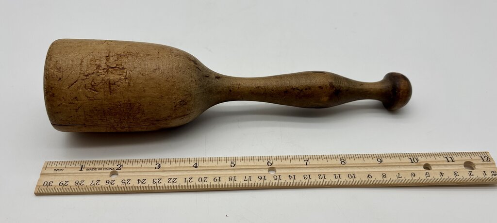 Vtg. Wooden Rolling Pin, Masher, & 2 Spoons /j