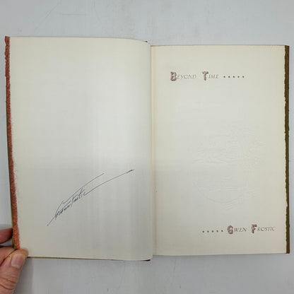 Gwen Frostic “Beyond Time” 1971 Hardcover Book Signed First Edition Michigan Nature Art & Poetry /cb