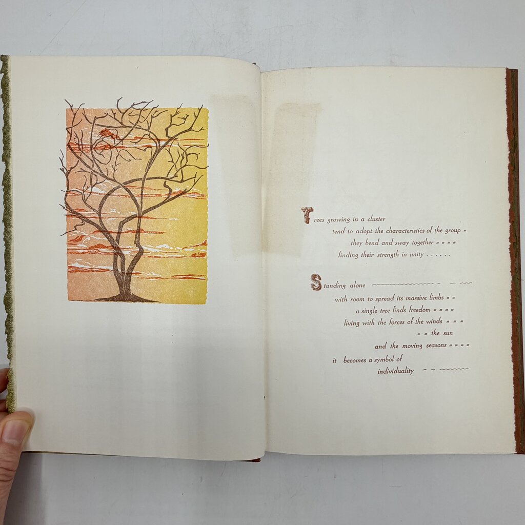 Gwen Frostic “Beyond Time” 1971 Hardcover Book Signed First Edition Michigan Nature Art & Poetry /cb