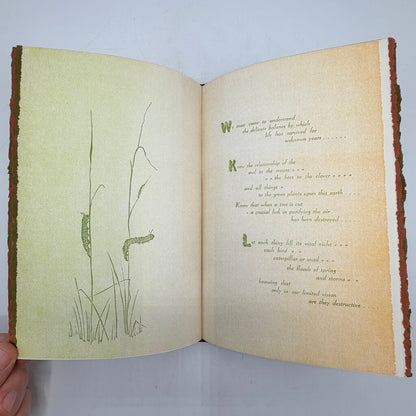 Gwen Frostic “Beyond Time” 1971 Hardcover Book Signed First Edition Michigan Nature Art & Poetry /cb