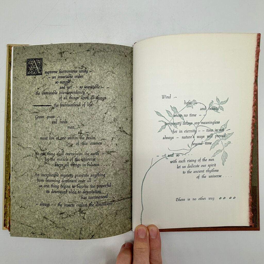 Gwen Frostic “Beyond Time” 1971 Hardcover Book Signed First Edition Michigan Nature Art & Poetry /cb