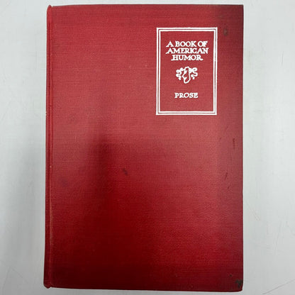 A Book of American Humor Prose 1907 Duffield & Company Twain Ade Nye Antique Hardcover Book /cb