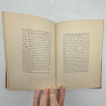 A Book of American Humor Prose 1907 Duffield & Company Twain Ade Nye Antique Hardcover Book /cb