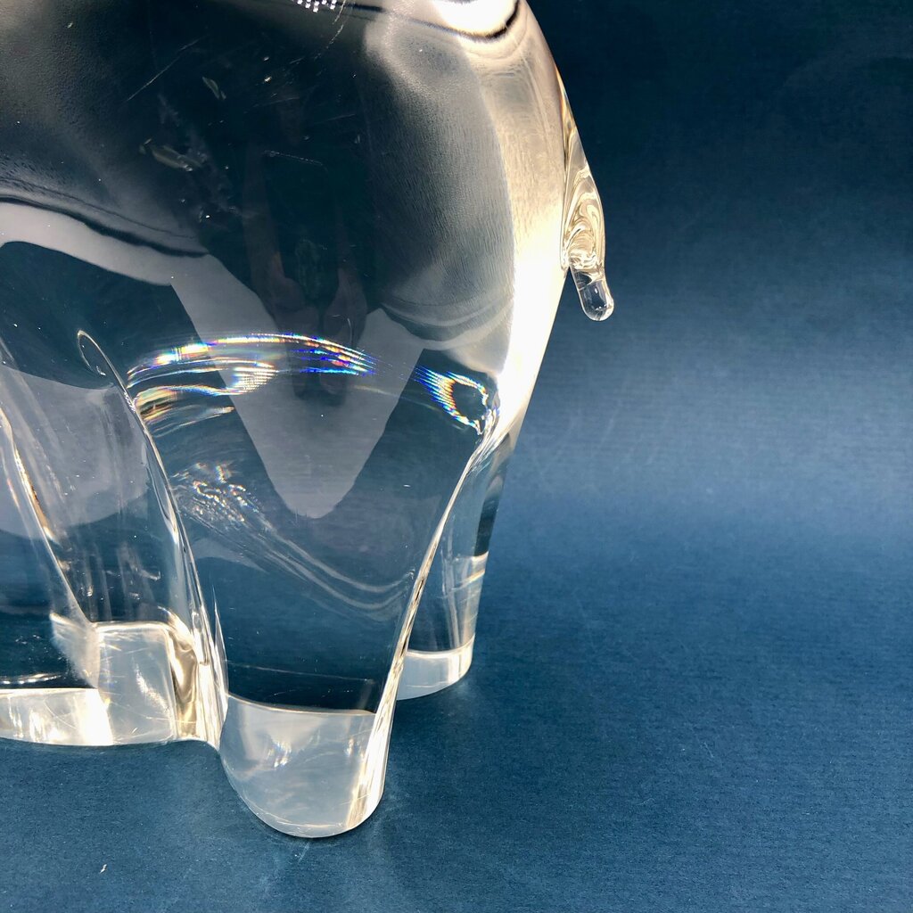 Large Vincenzo Nason & Cie Murano Glass Elephant Sculpture /b