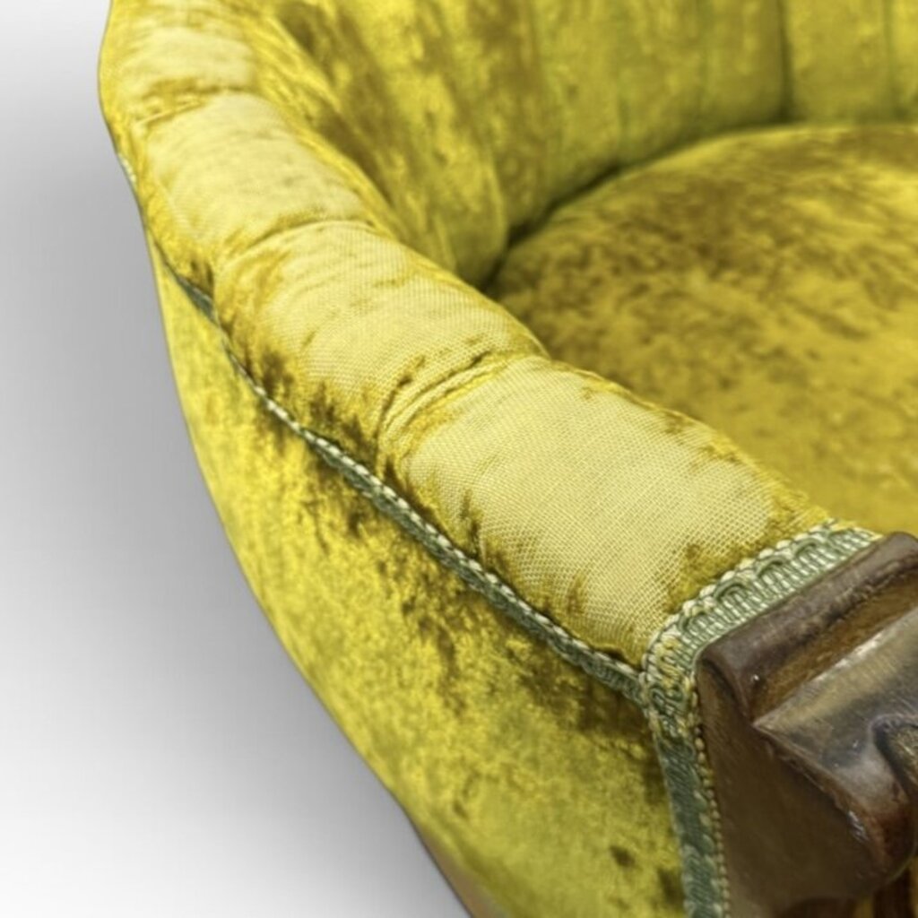 Antique Victorian Green Parlor Chair No.1