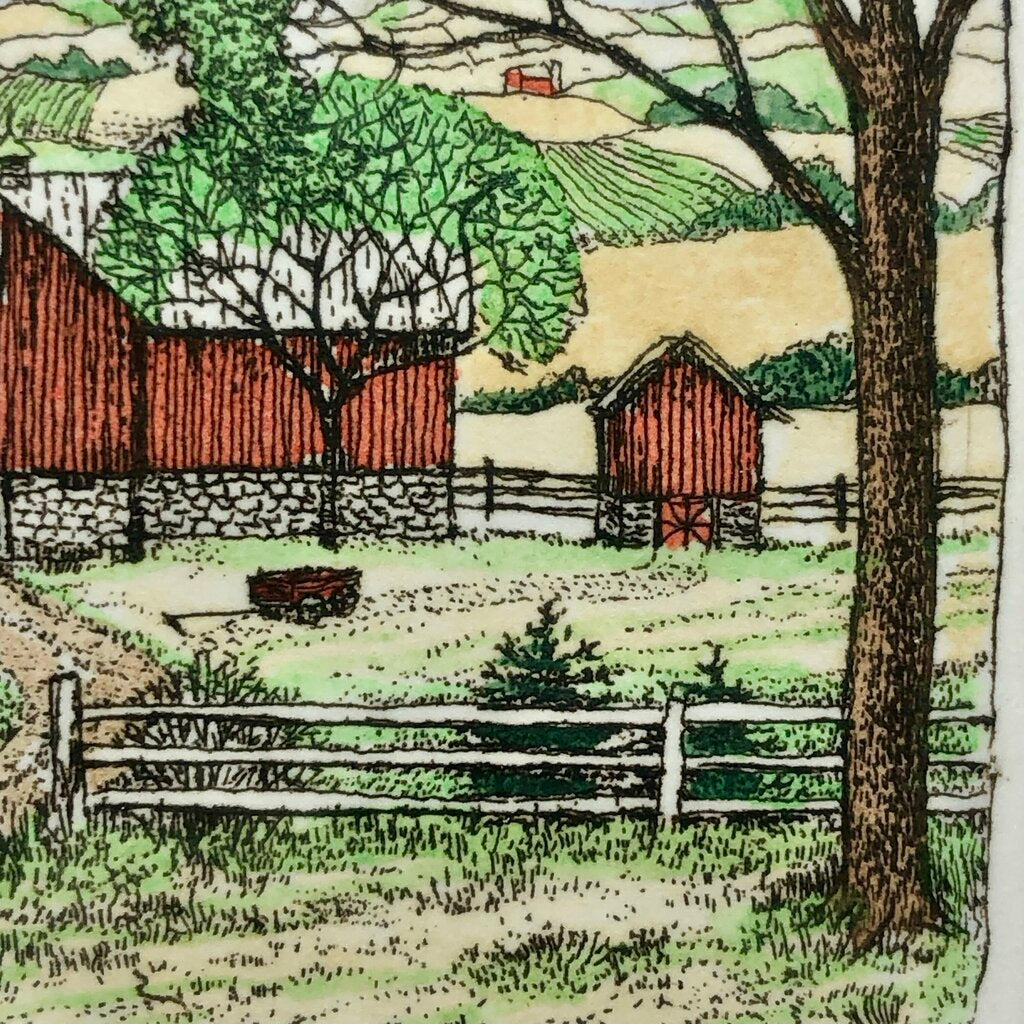 1982 Susan Hunt Wulkowicz A Summer Day Hand Colored Etching 69/300 Signed /b