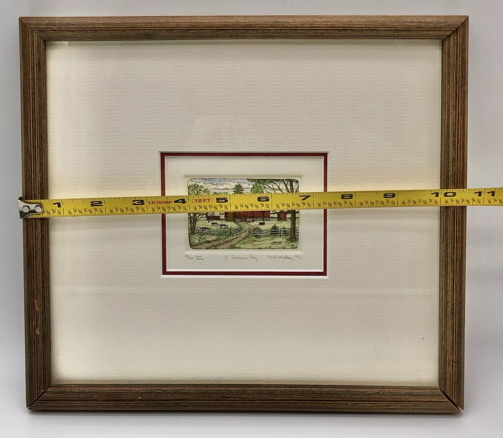 1982 Susan Hunt Wulkowicz A Summer Day Hand Colored Etching 69/300 Signed /b