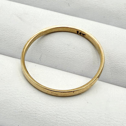 Set of 3 Yellow Gold 14k Wedding Bands w/ Marquise Cut Diamond Engagement Ring