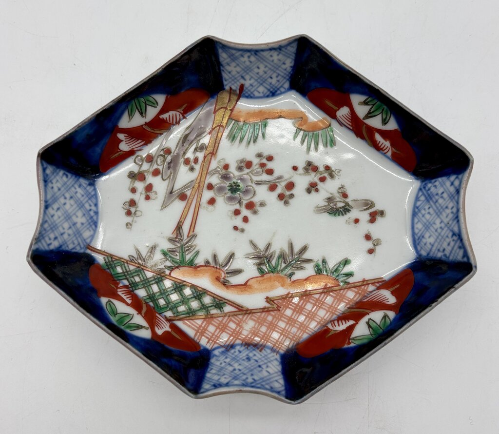 Antique Japanese Imari Hexagonal Dish /j