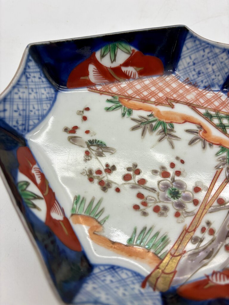Antique Japanese Imari Hexagonal Dish /j