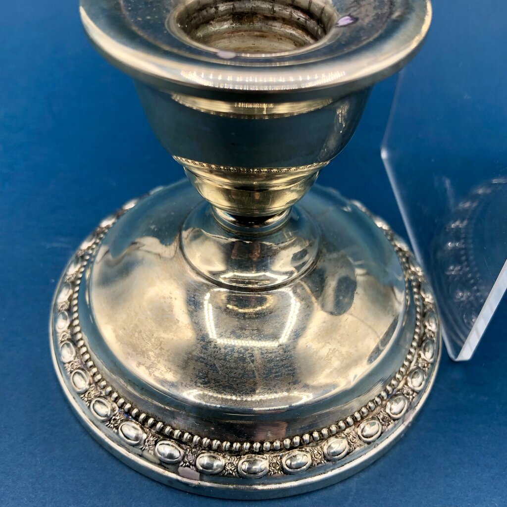 1940s La Pierre Weighted Sterling Silver Console Candle Holders Set B /b