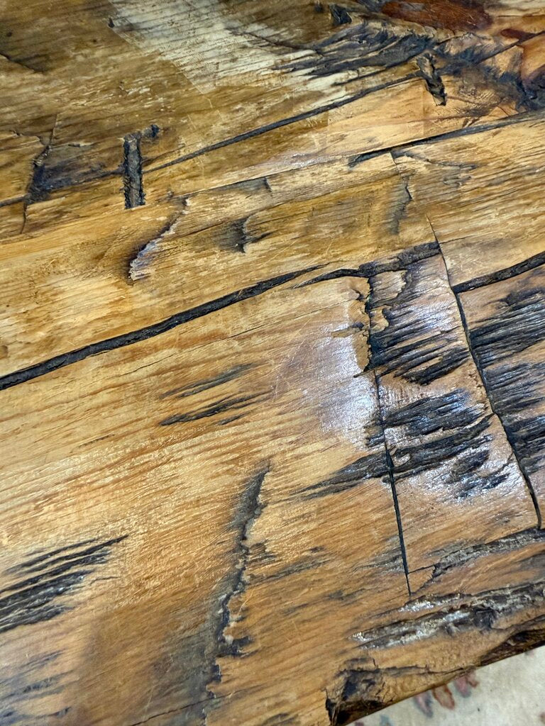 Rustic Solid Wood End Table