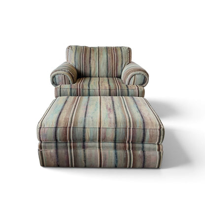 Broyhill Oversized Arm Chair with Ottoman