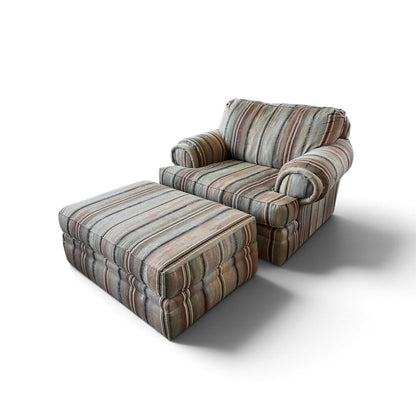 Broyhill Oversized Arm Chair with Ottoman