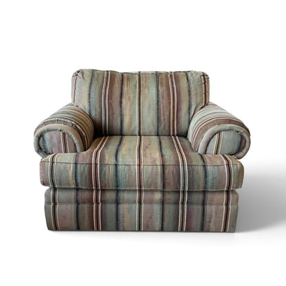 Broyhill Oversized Arm Chair with Ottoman