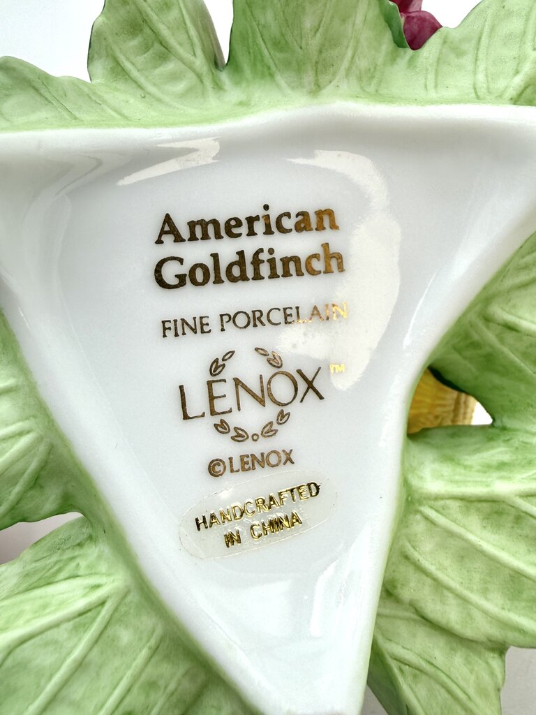 VTG Lenox American Goldfinch Porcelain Figurine