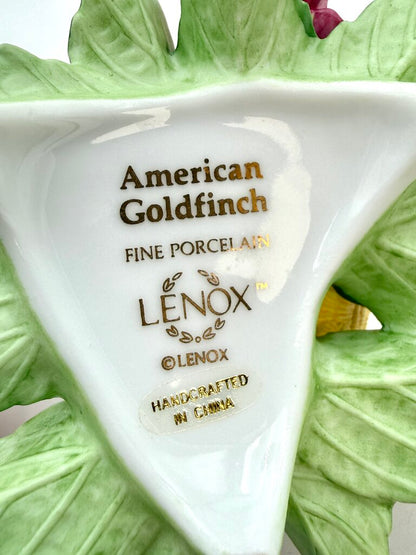 VTG Lenox American Goldfinch Porcelain Figurine