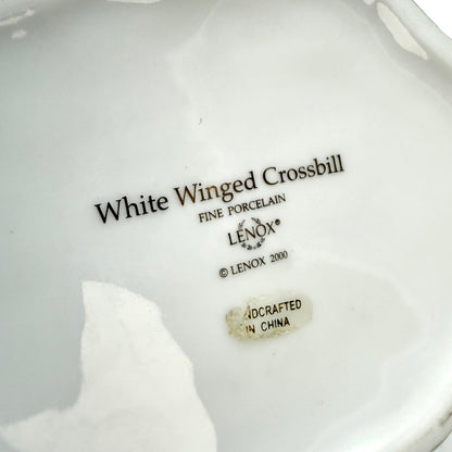 VTG Lenox White Winged Crossbill Porcelain Figurine