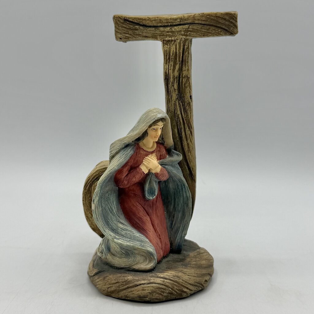 tii Collection J O Y Holy Family Resin 3 Piece Nativity Set /cb