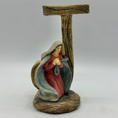 tii Collection J O Y Holy Family Resin 3 Piece Nativity Set /cb