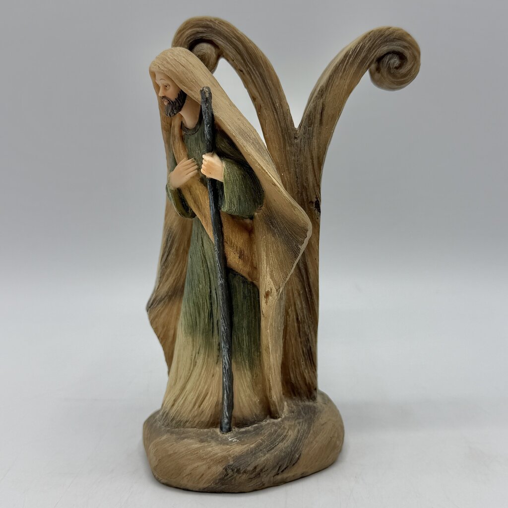 tii Collection J O Y Holy Family Resin 3 Piece Nativity Set /cb